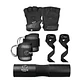 Pack Esenciales Gym│ Almohadilla, Guantes, Tobilleras y Straps Glitter Negro  - Miniatura 1