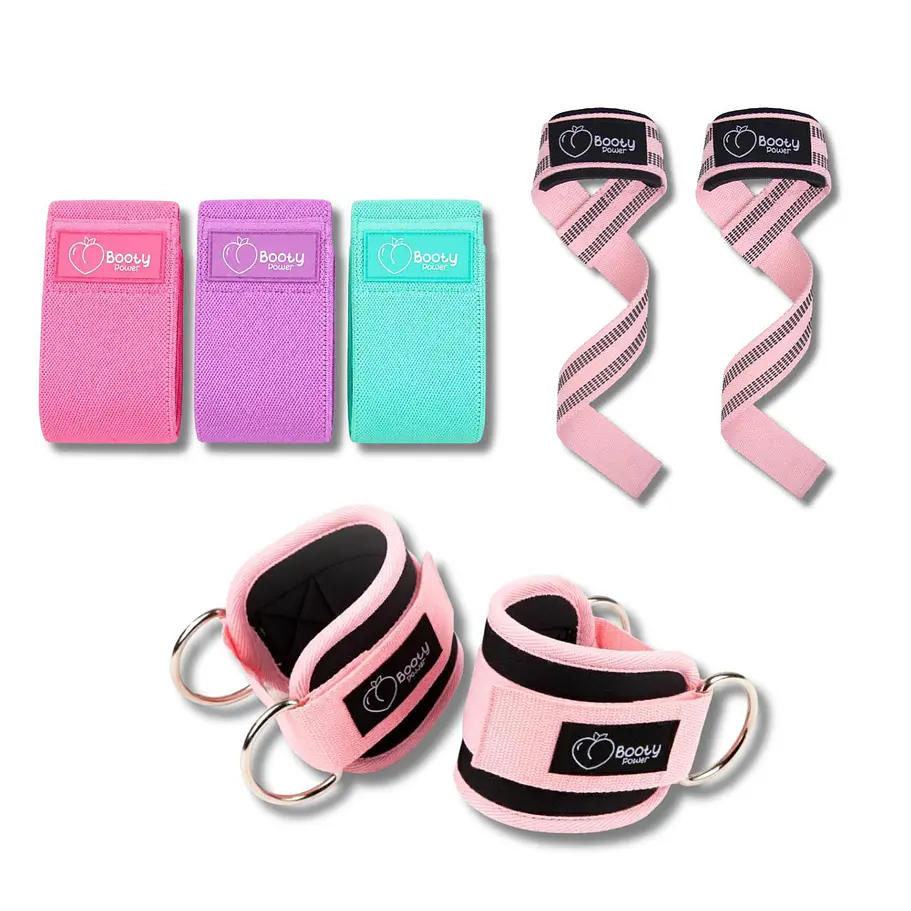 Kit Glúteos — Bandas + Straps + Tobilleras 1