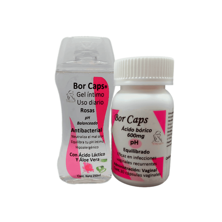 Dual pH Balance Cuidado Íntimo Femenino Bor Caps 1