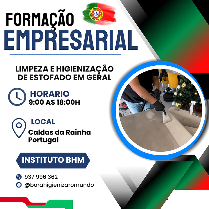 Formação Profissional de Limpeza e Higienização de estofados 1