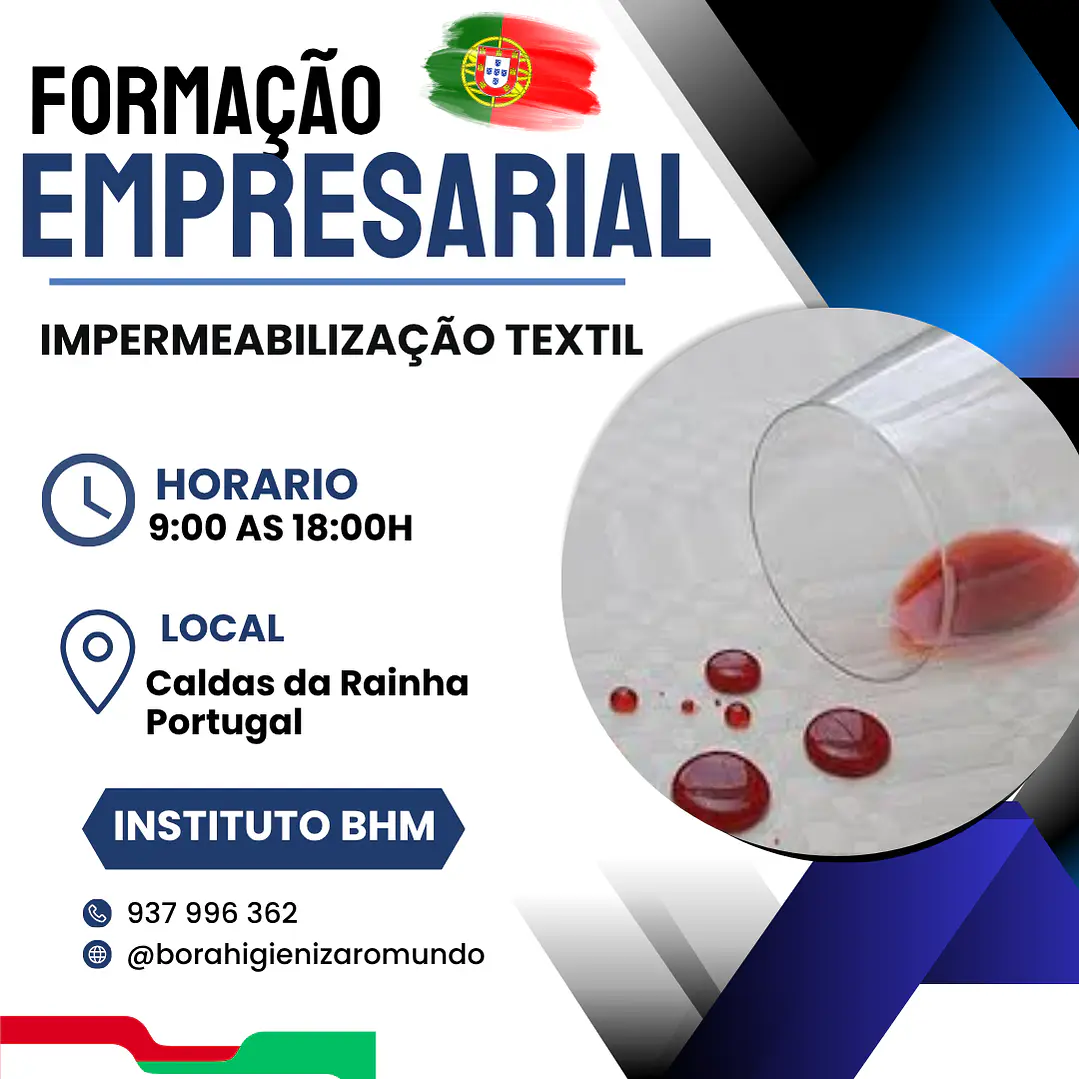 Formação Profissional de Limpeza e Impermeabilização textil 1
