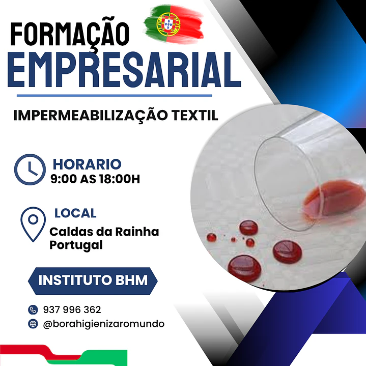 Formação Profissional de Limpeza e Impermeabilização textil 1