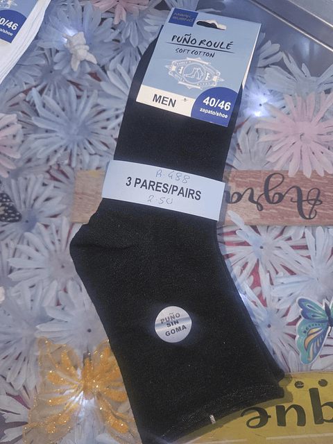🧦 Kit 3 Pares de Meias Masculinas – Algodão Macio e Conforto Sem Aperto