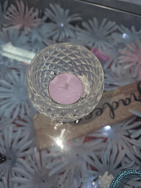 Suporte de Vela em Vidro 