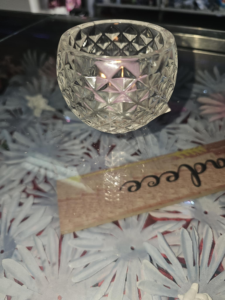 Suporte de Vela em Vidro  4