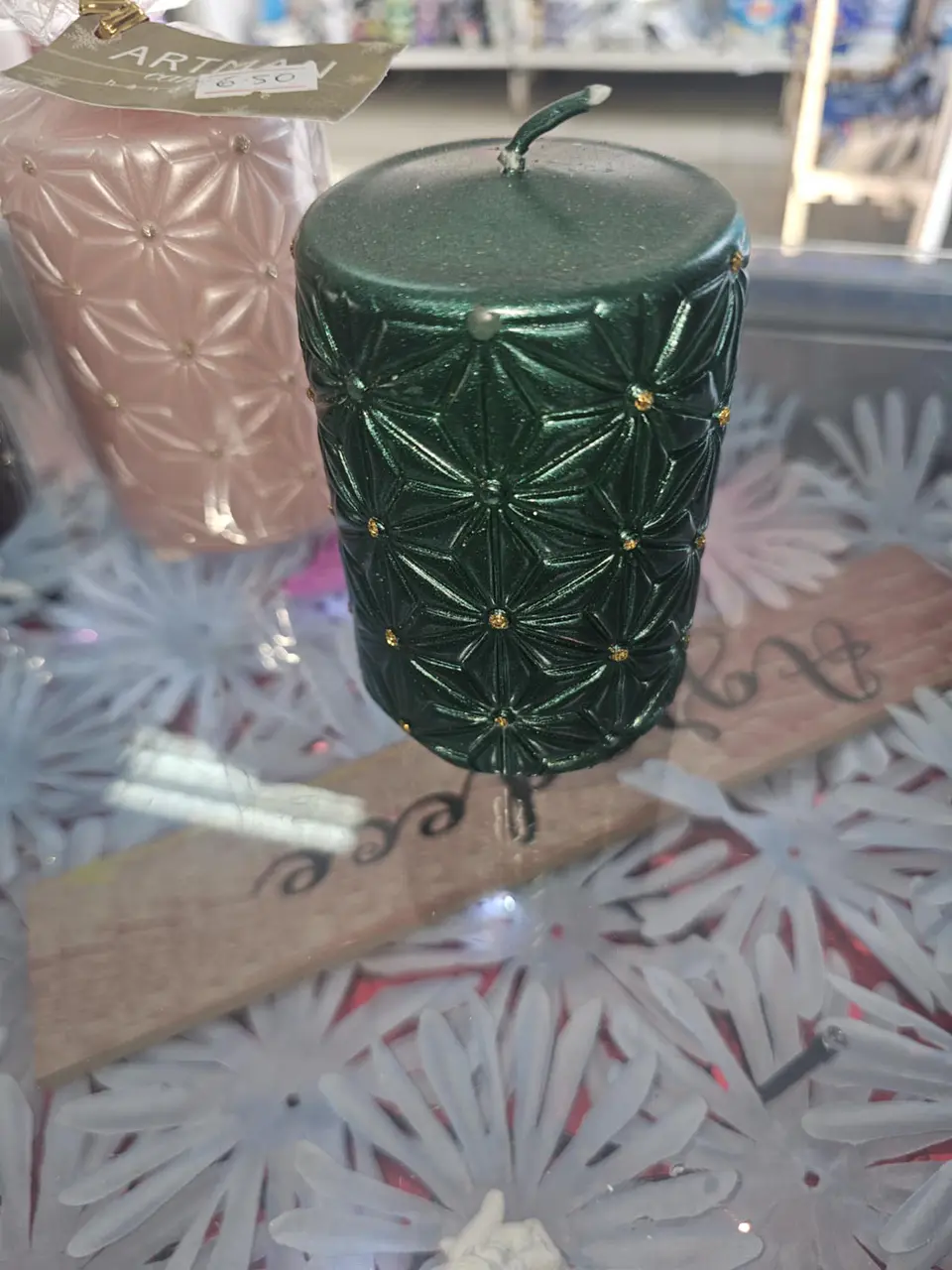 Vela Decorativa Cilíndrica Artesanal 4