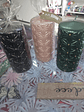 Vela Decorativa Cilíndrica Artesanal - Thumbnail 1