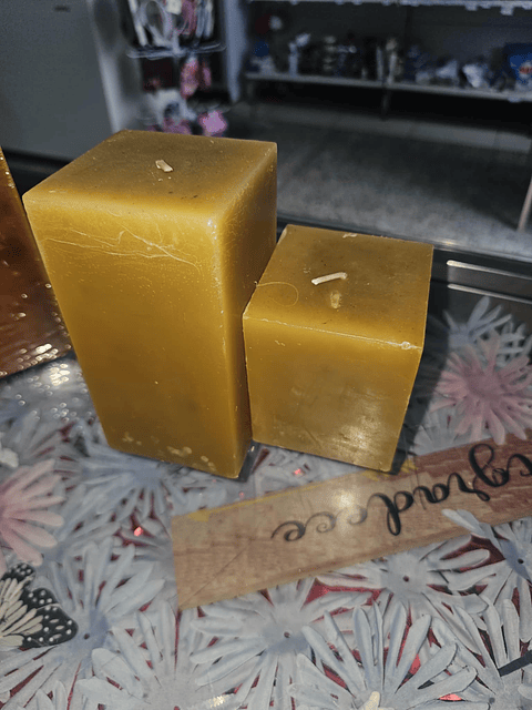 Vela Quadrada Bicolor Rústica