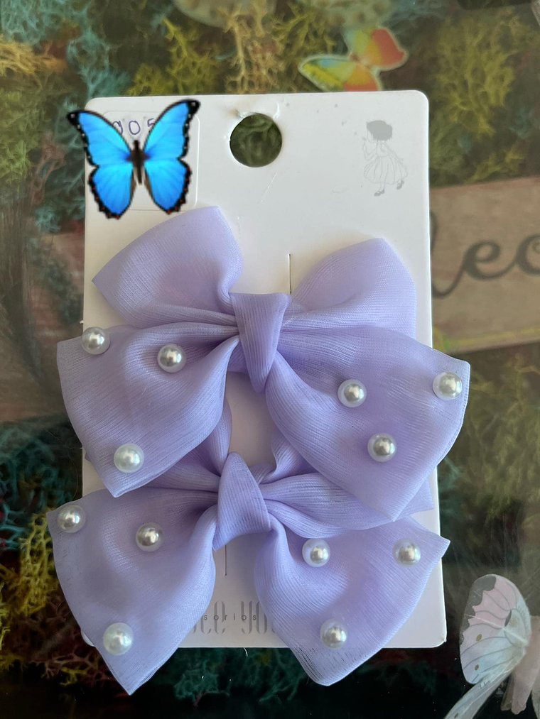 Laços de Cabelo Elegantes com Pérolas 1