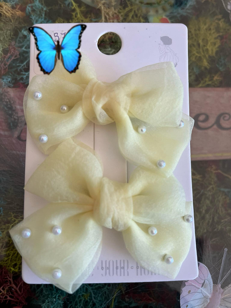 Laços de Cabelo Elegantes com Pérolas 4