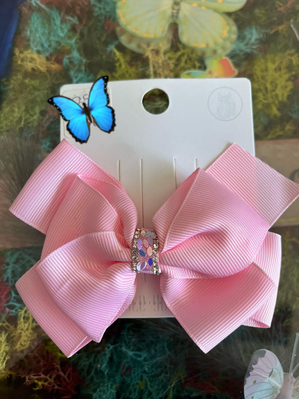 Laços de Cabelo de Cetim com Brilho 1