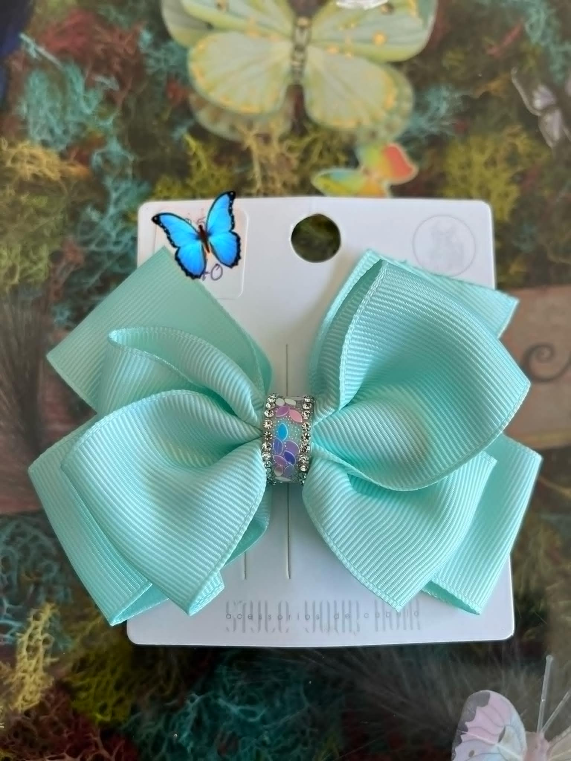 Laços de Cabelo de Cetim com Brilho 4