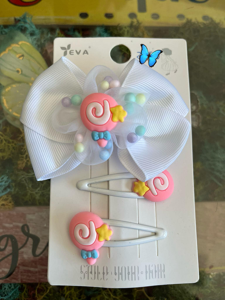 Kit Laços Infantis com Presilhas 1