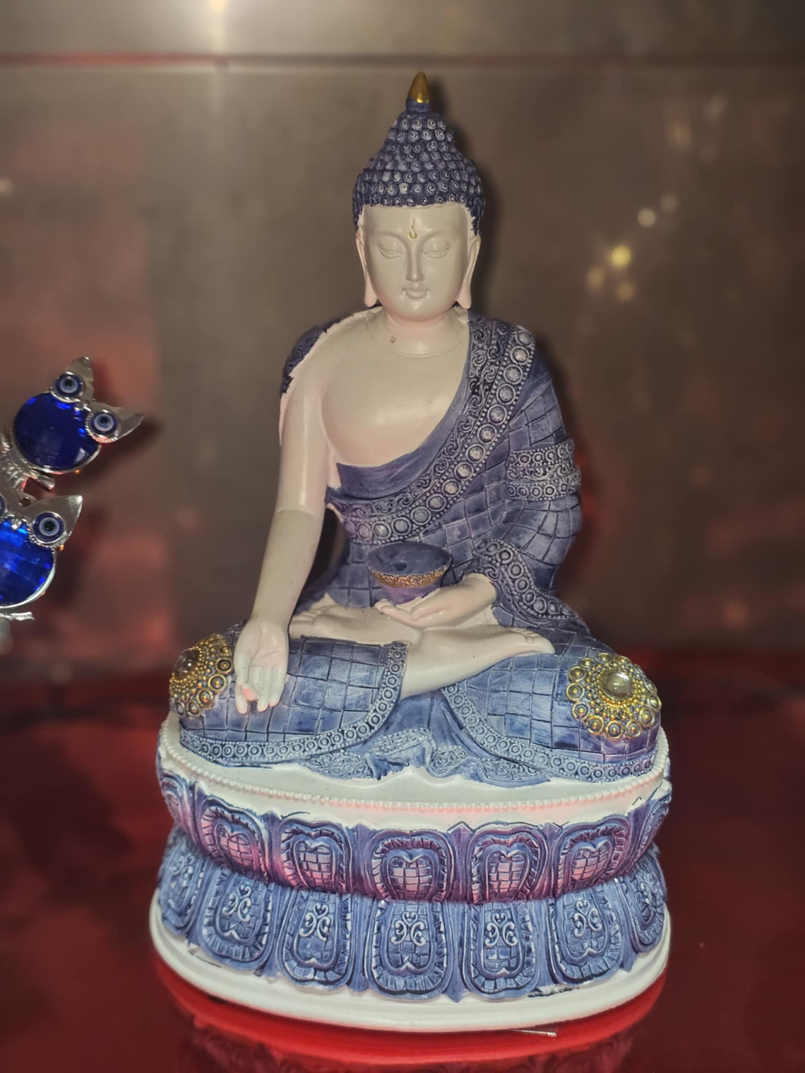 deusa sentada azul 1