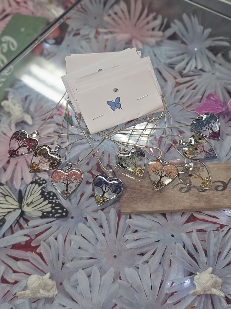 Colar Coração com Árvore da Vida – Bijuteria Elegante e Significativa 1