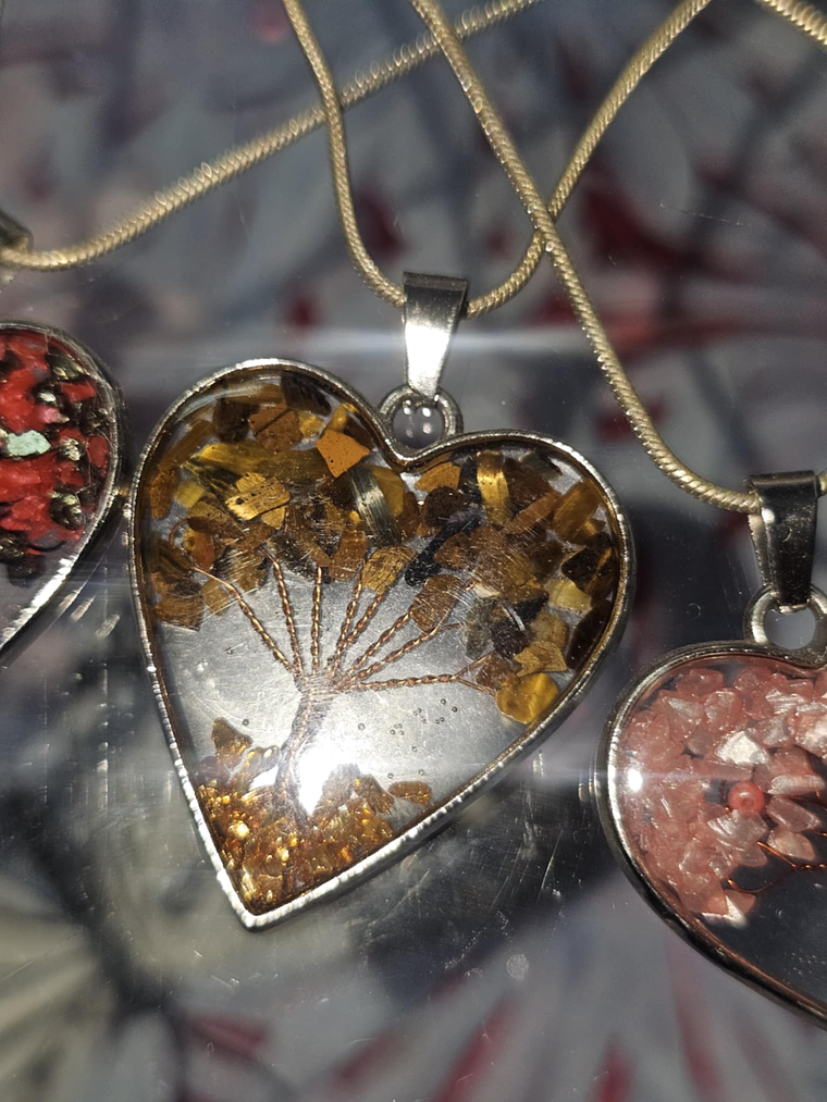 Colar Coração com Árvore da Vida – Bijuteria Elegante e Significativa 3