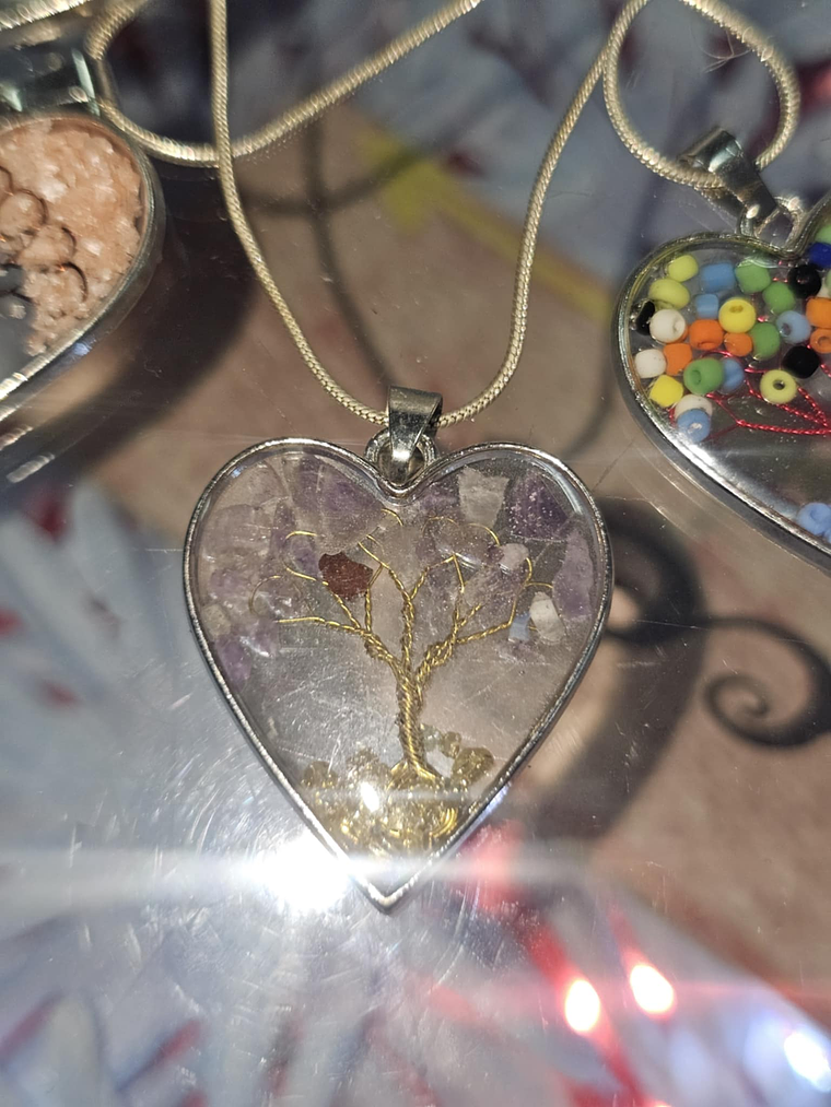 Colar Coração com Árvore da Vida – Bijuteria Elegante e Significativa 8