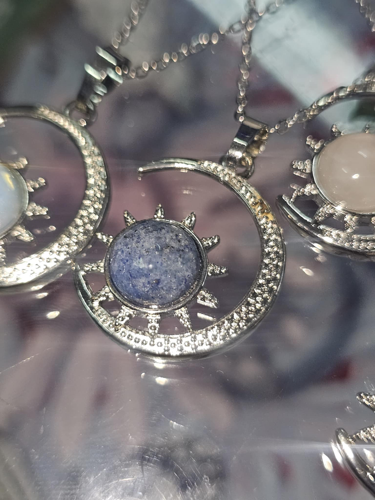 Colar Lua e Pedra Natural – Elegância e Energia Positiva 4