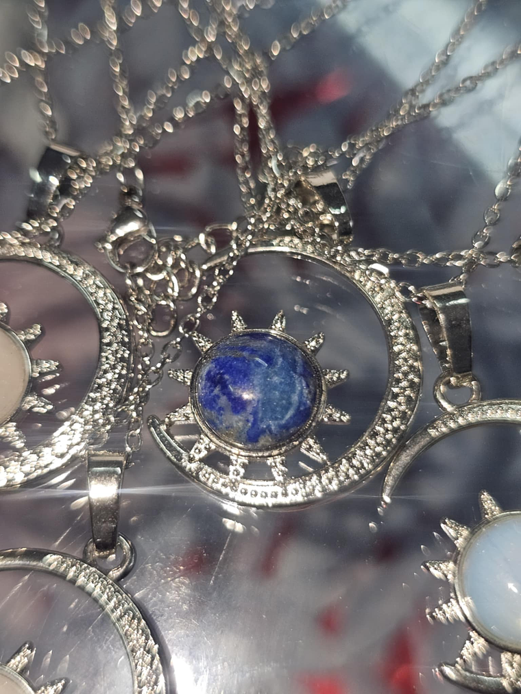 Colar Lua e Pedra Natural – Elegância e Energia Positiva 6