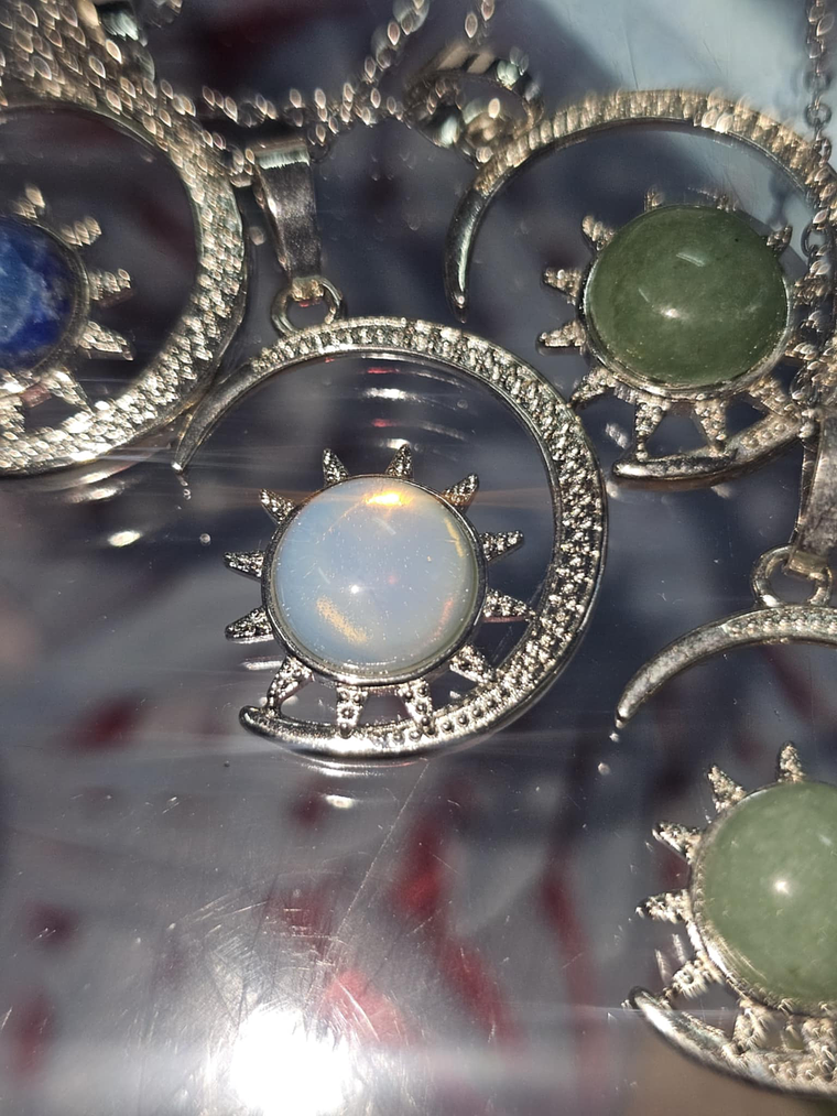 Colar Lua e Pedra Natural – Elegância e Energia Positiva 7