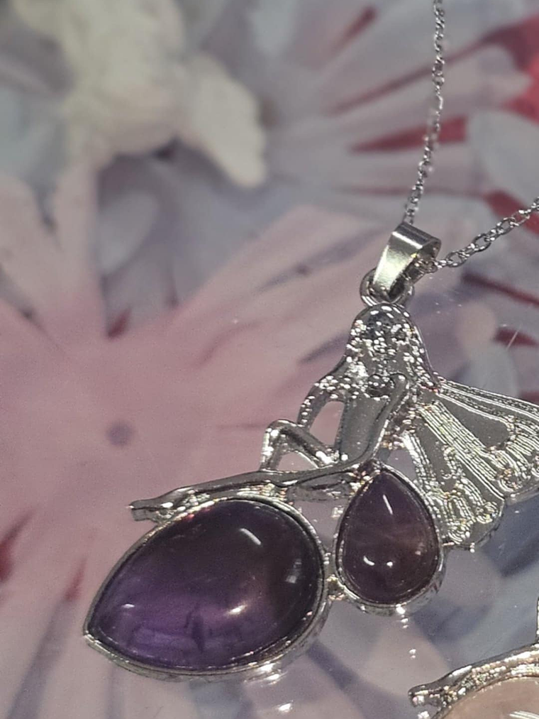 Colar Fada com Pedra Natural – Proteção e Magia no Seu Estilo 2