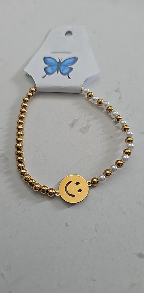 Pulseiras Douradas com Pingentes 