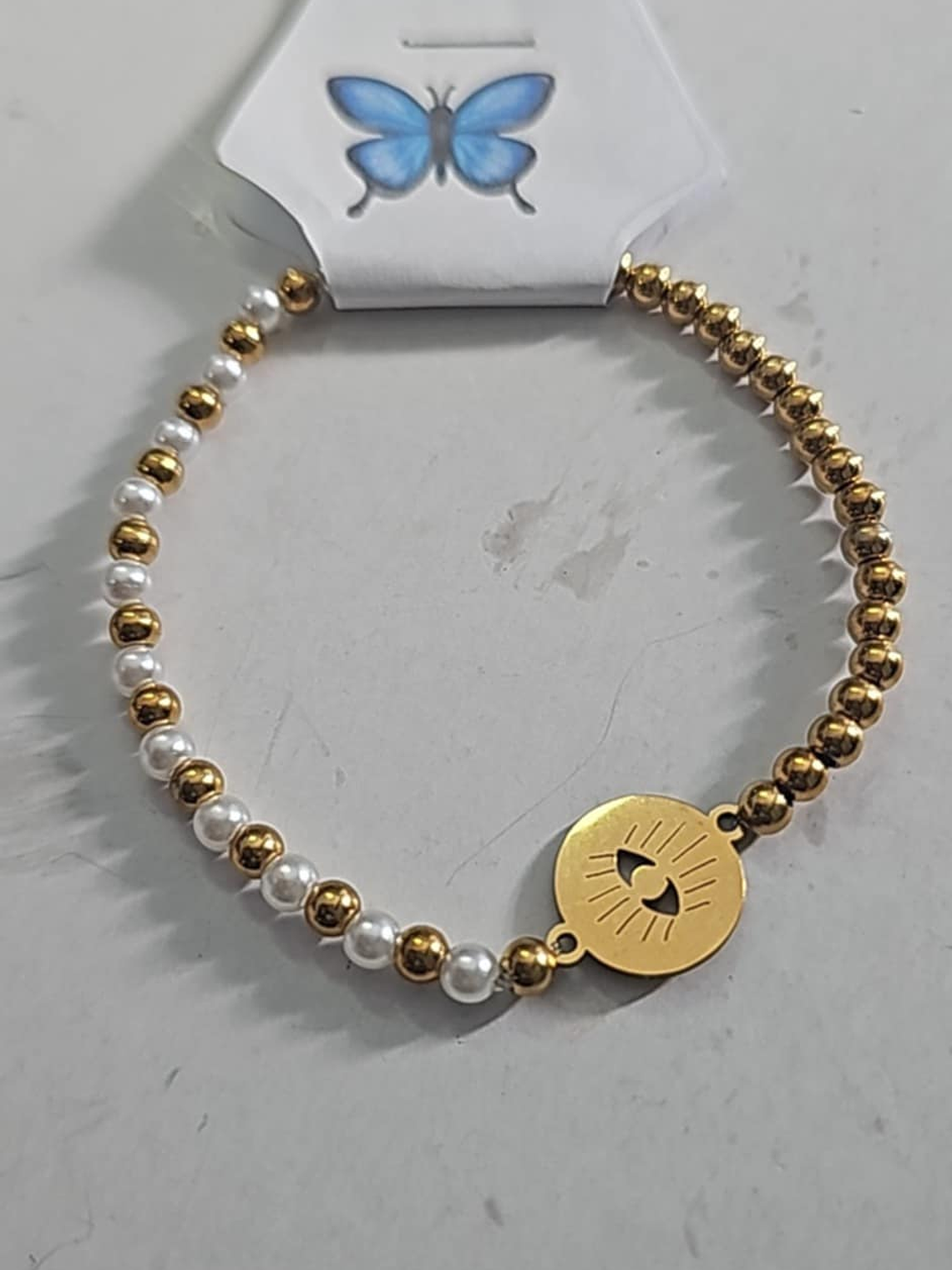 Pulseiras Douradas com Pingentes  4