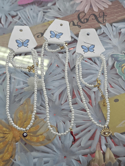 Colares de Pérolas com Pingentes – Proteção e Elegância