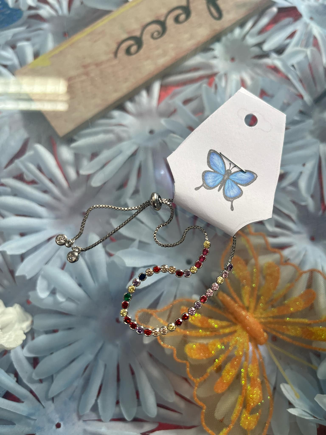 Pulseira de Aço Inoxidável com Zircônias 2