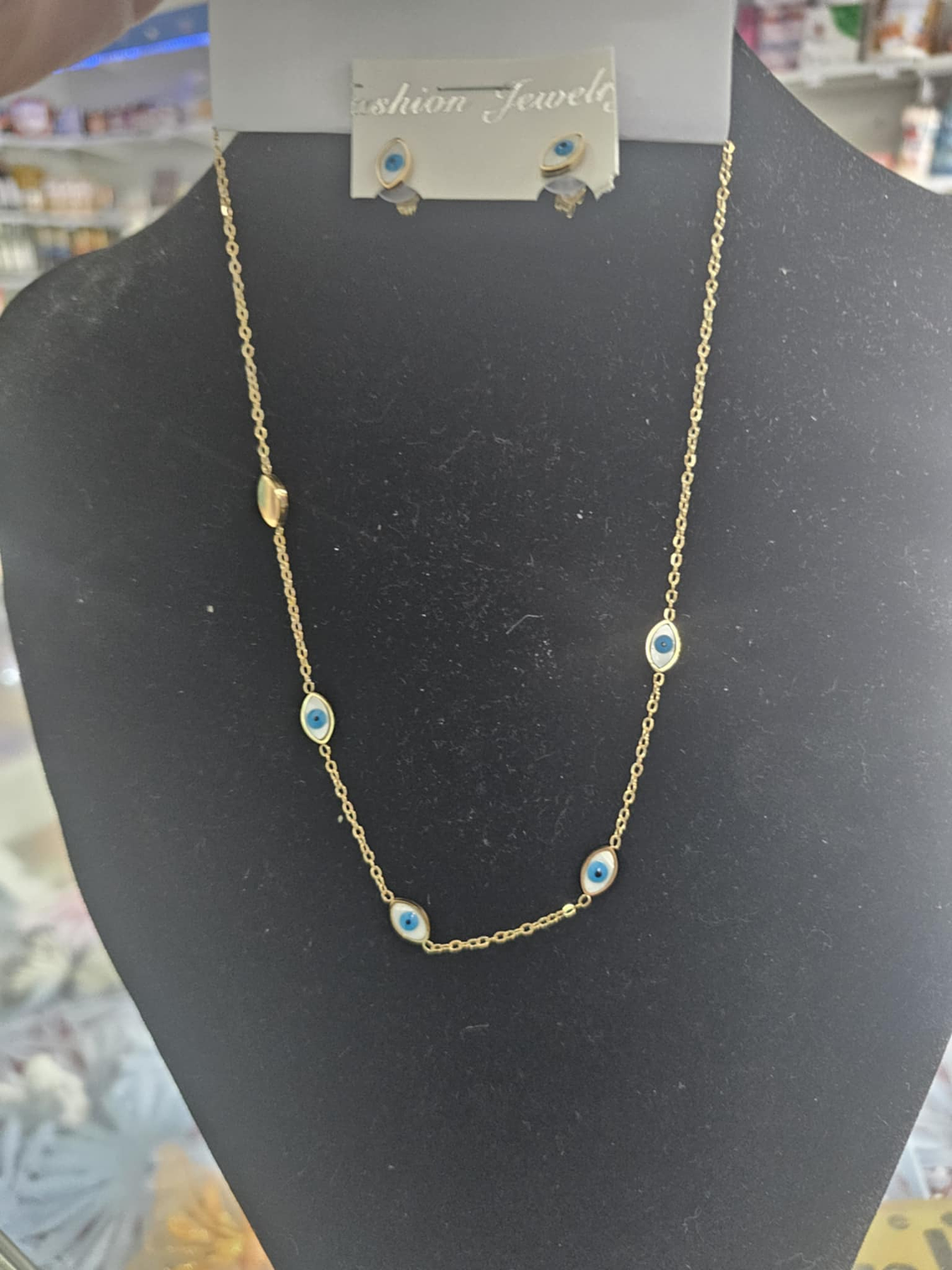 Conjunto Olho Grego – Colar e Brincos de Proteção 1