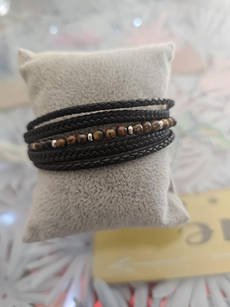 Pulseiras Masculinas de Couro – Estilo & Atitude 10