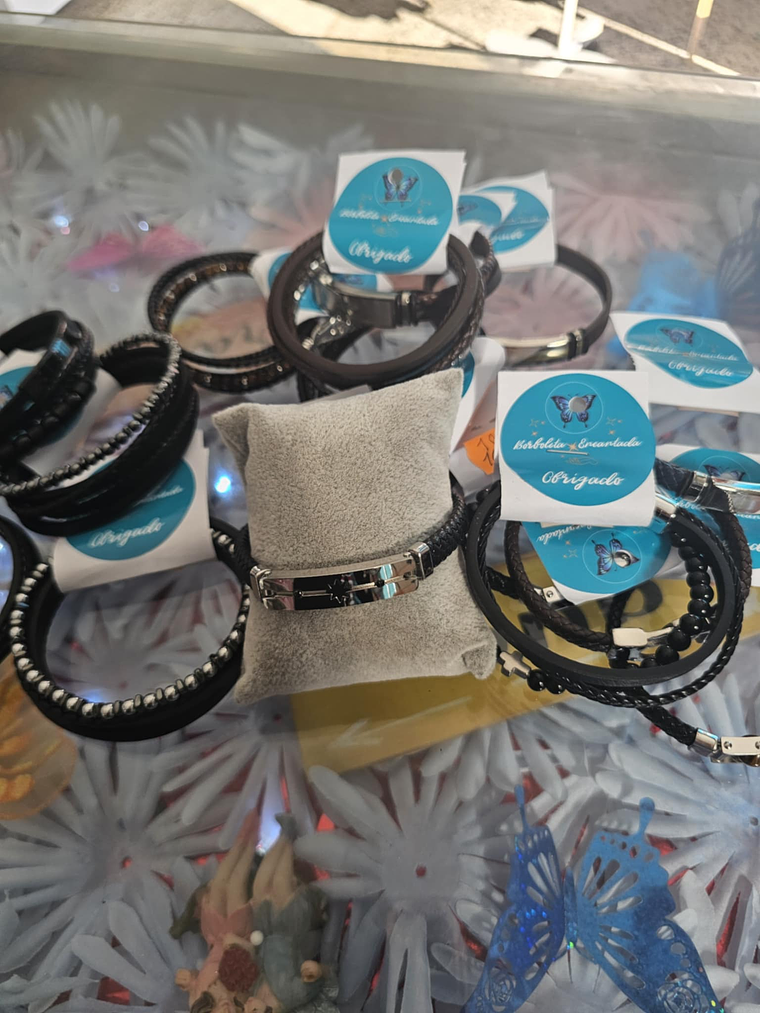 Pulseiras Masculinas de Couro – Estilo & Atitude 1