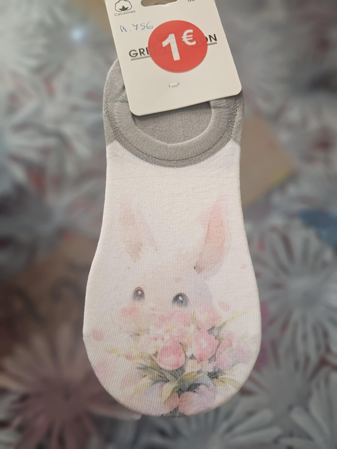 Meias Femininas Invisíveis com Estampa de Coelhinhos 2