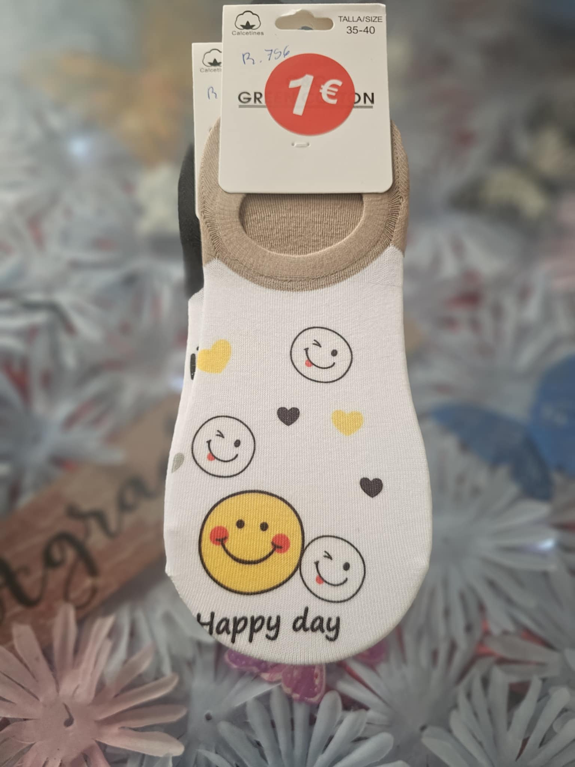 Meias Invisíveis com Estampas de Smileys e Frases Positivas 4
