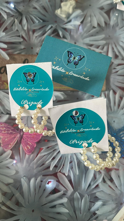 Brincos Elegantes de Pérola