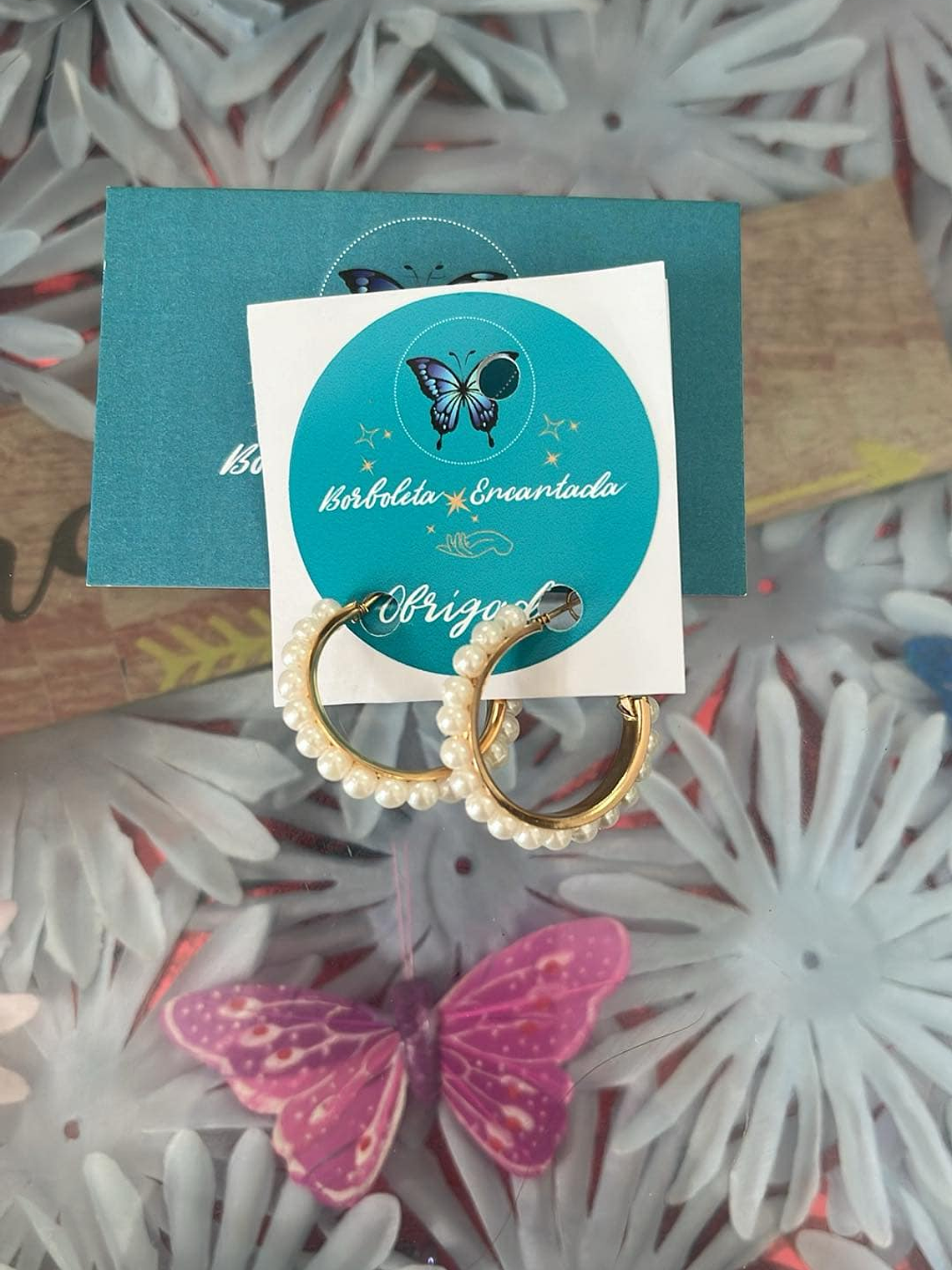 Argolas Pérola Glam – Elegância com Charme 3