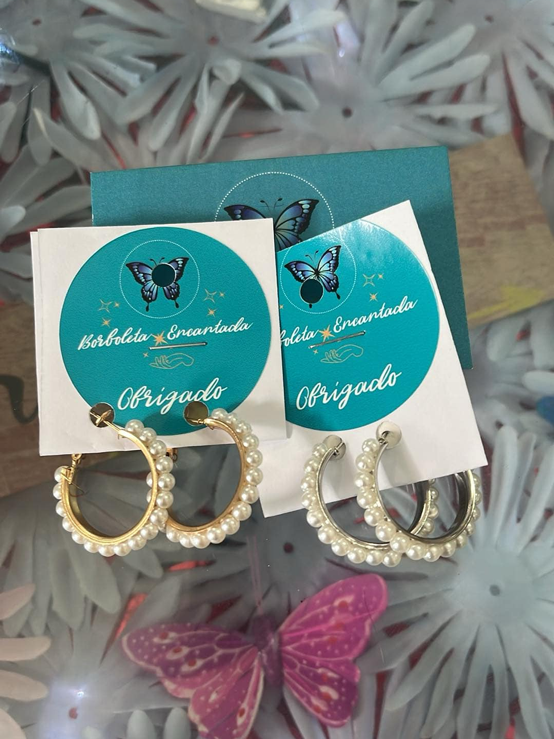 Argolas Pérola Glam – Elegância com Charme 1