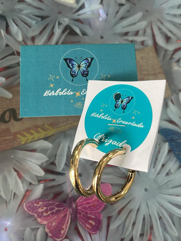 Brincos Argola Dupla – Clássico e Sofisticado 3