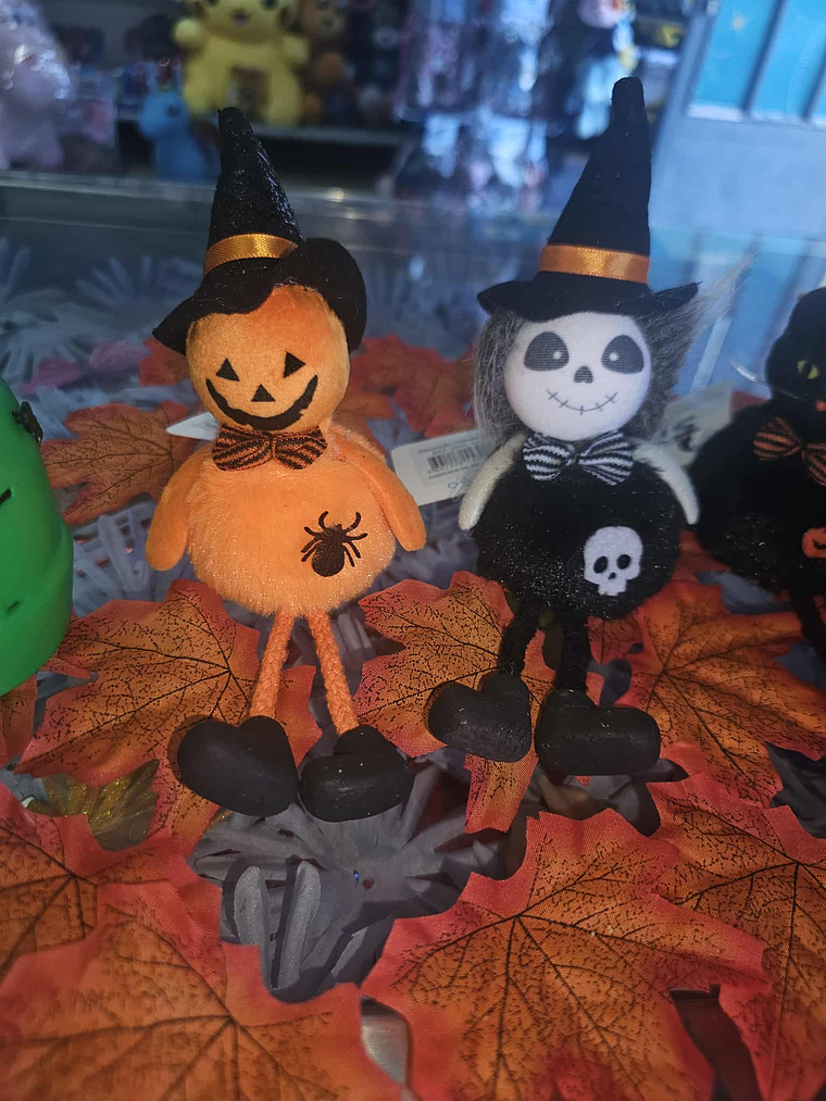 Bonecos Decorativos Halloween + Porta-Vela Frankenstein 2