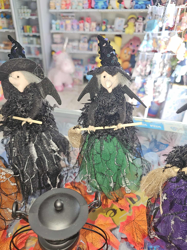 bruxinha decorativa halloween - cor variadas 4