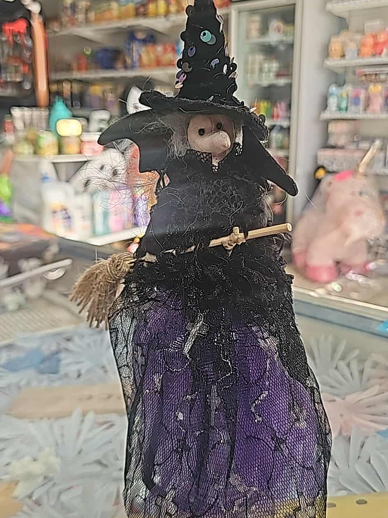 bruxinha decorativa halloween - cor variadas 6