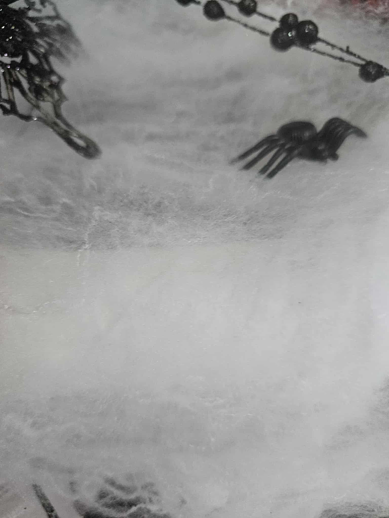 Teia de Aranha Decorativa Halloween – Com Aranhas 2