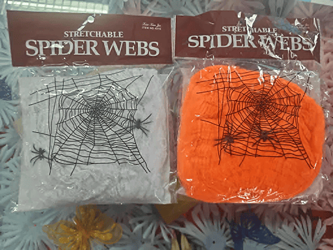 Teia de Aranha Decorativa Halloween – Com Aranhas