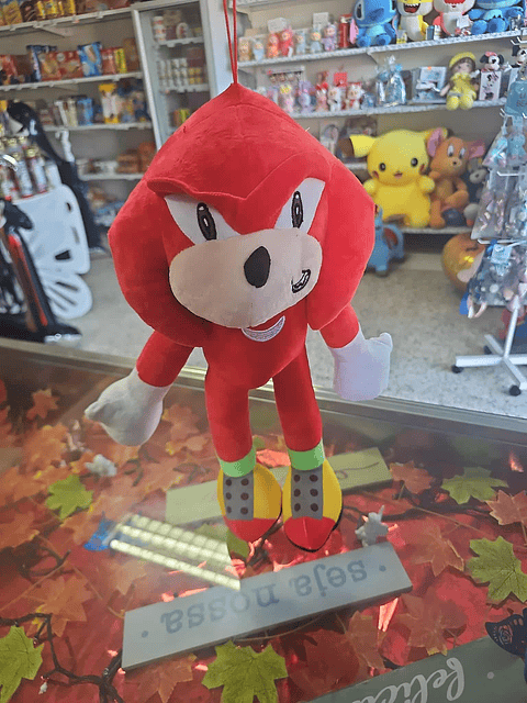 Peluche Sonic e Knuckles – Velocidade e Força 💙❤️