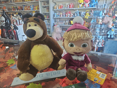 peluche Masha e o Urso – Diversão em Dobro 🐻👧✨