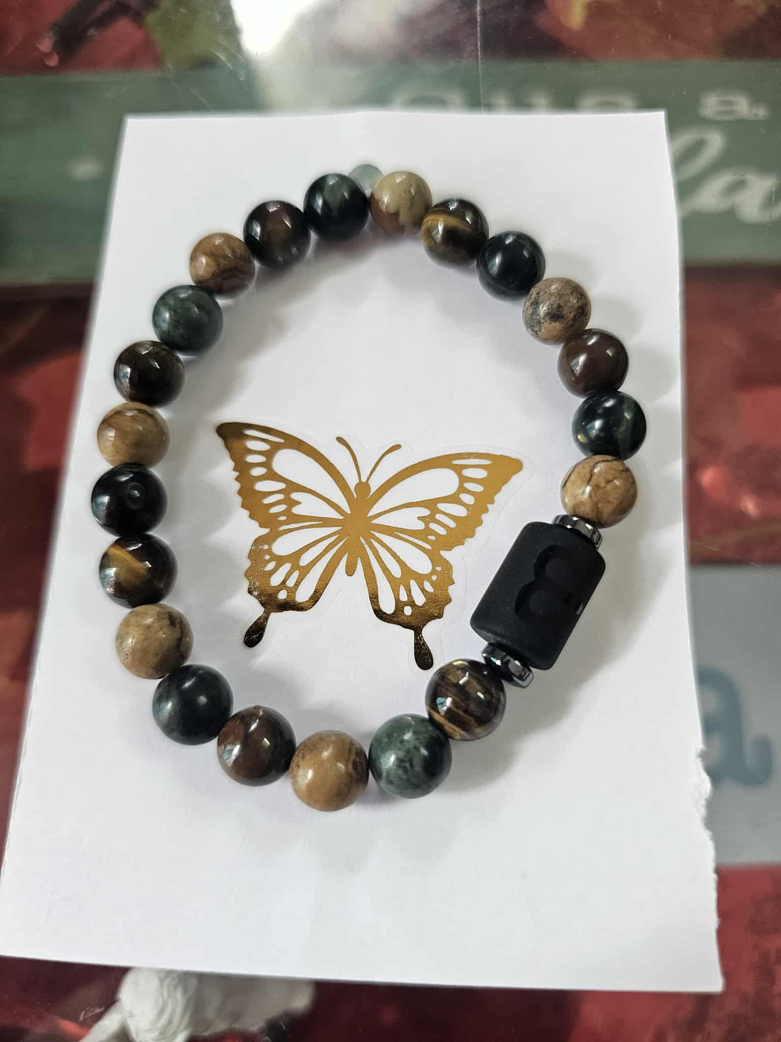 pulseira signo c/olho tigre jape verde turmalina  3