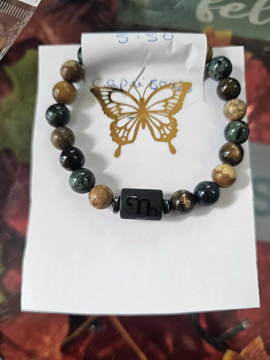 pulseira signo c/olho tigre jape verde turmalina  7