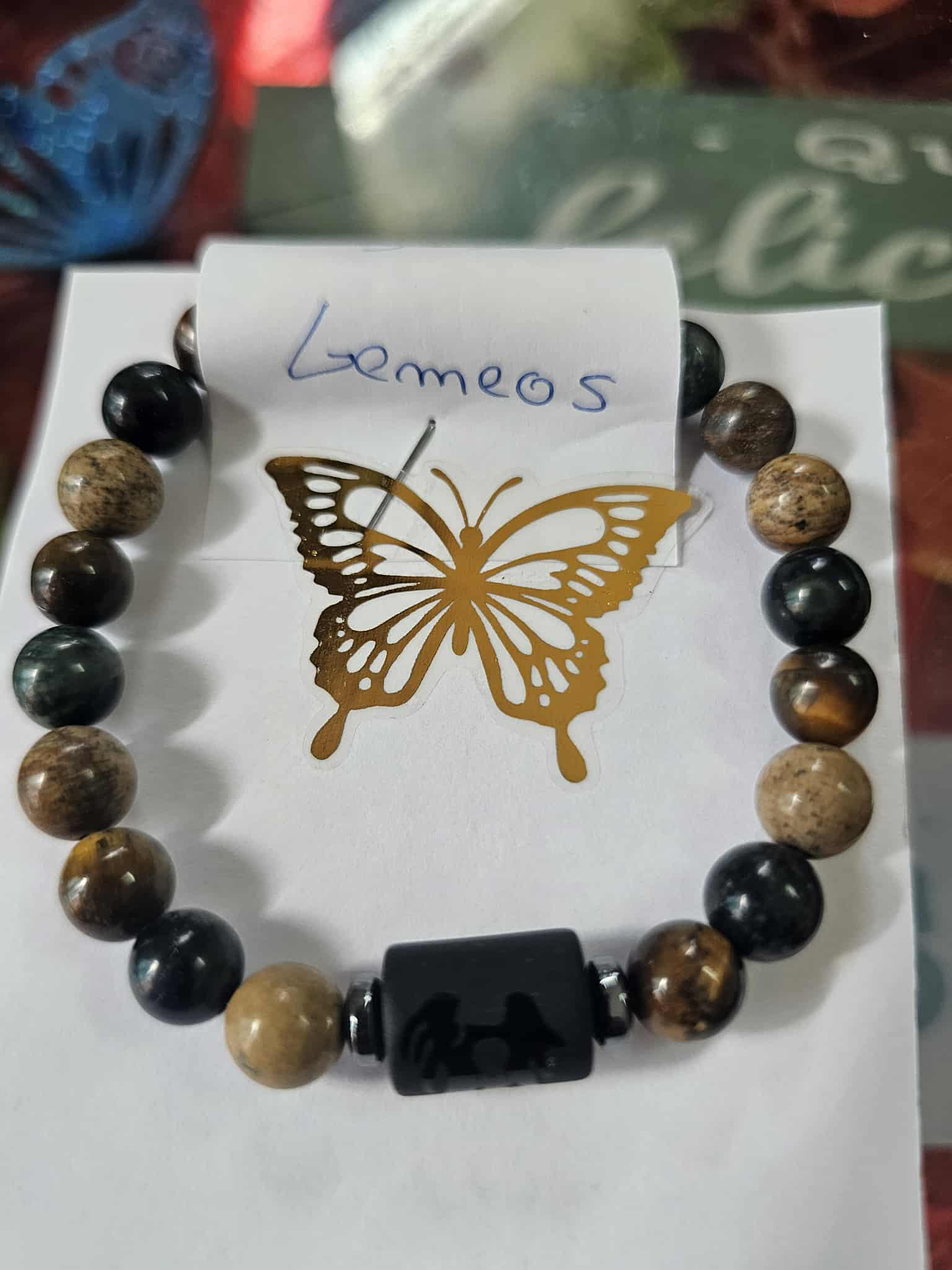 pulseira signo c/olho tigre jape verde turmalina  9