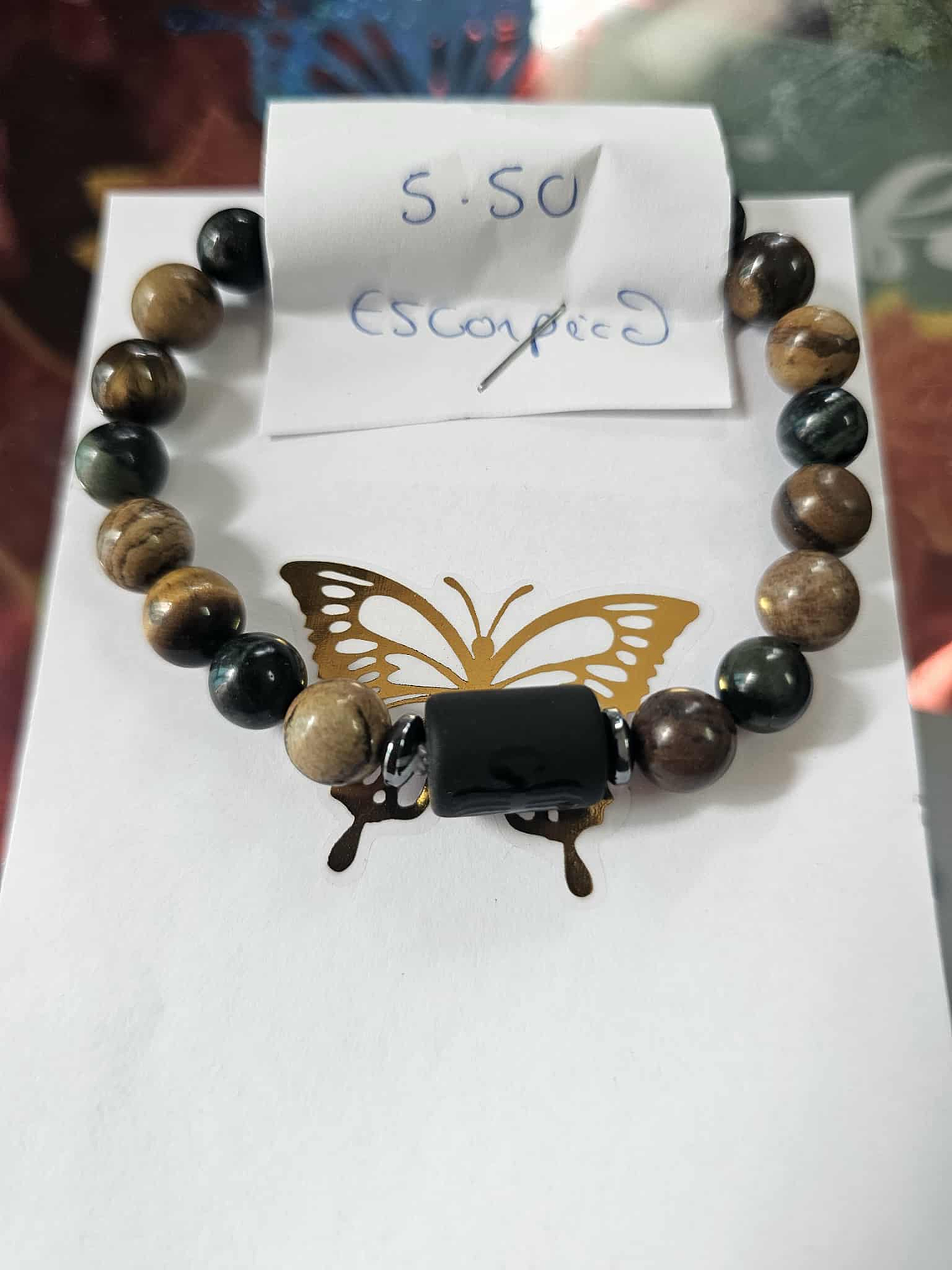 pulseira signo c/olho tigre jape verde turmalina  10