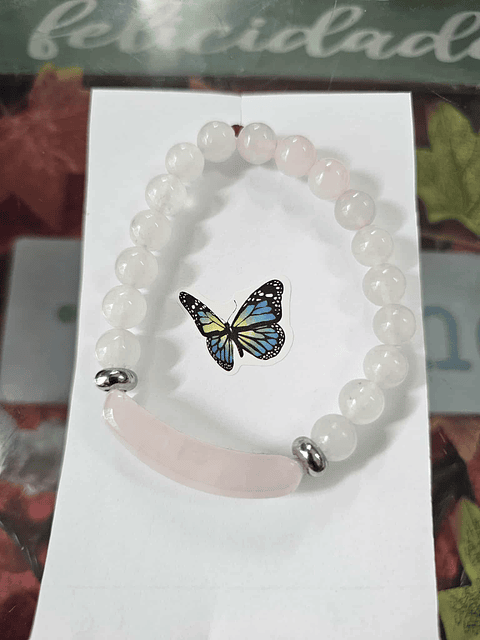 pulseira quatzo rosa 
